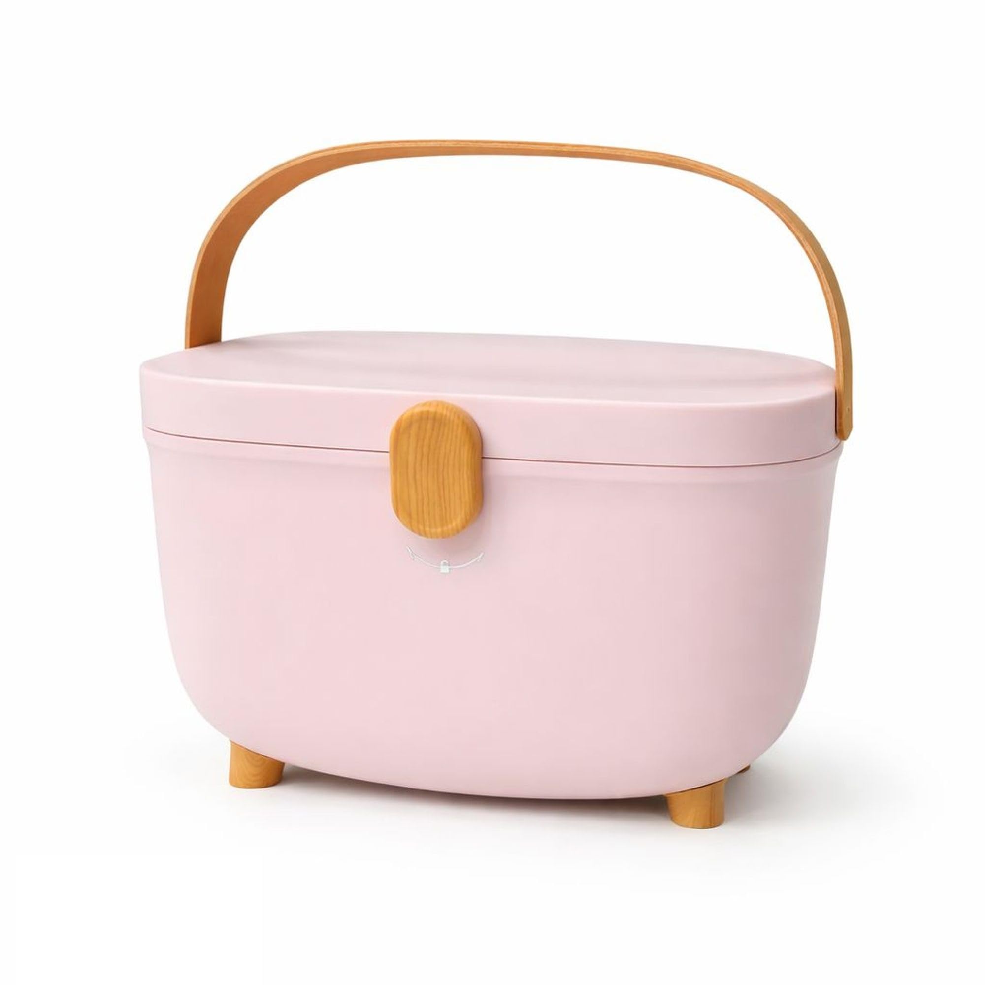 HI MOM Medicine Storage Box with Removable Tray Portable First Aid Organizer Large Capacity Medical Storage Container with Secure Lock and Carry Handle for Home Travel Baby Care - Pink-image-19