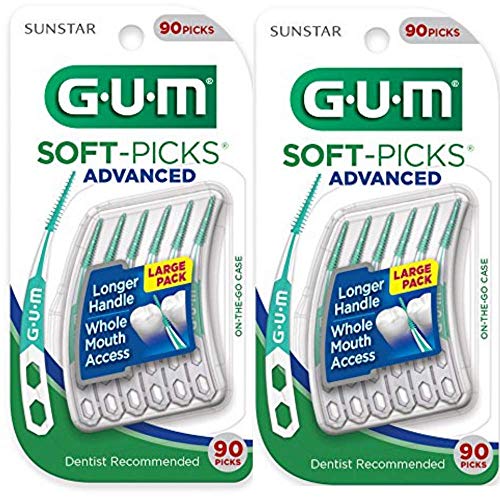 GUM Soft-Picks Advanced, 90 Ct (Pack of 2)