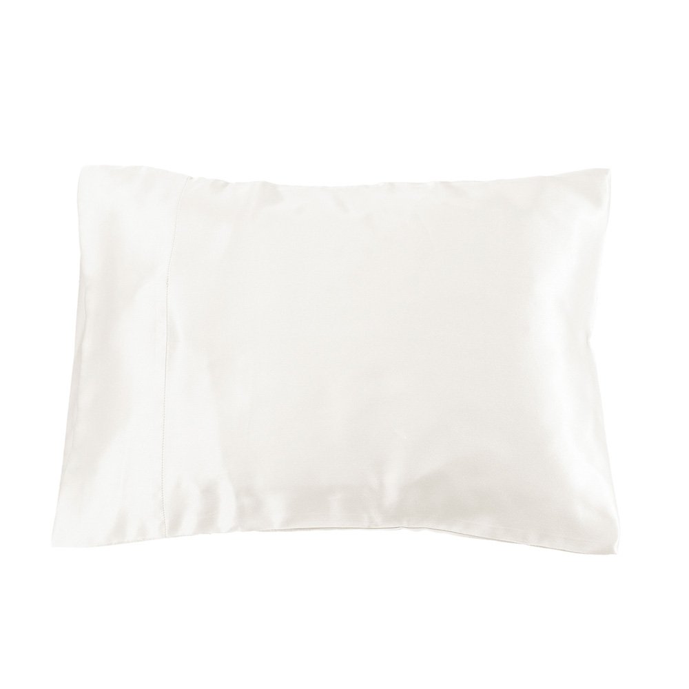 Lilysilk 100% Mulberry Silk Travel Pillowcase Pillow Cover, Ivory, 12" x 16"