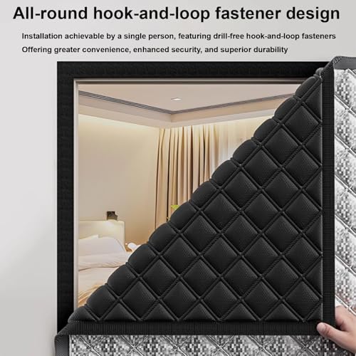 Rideau isolant aimanté pour porte en graphène thermique imperméable