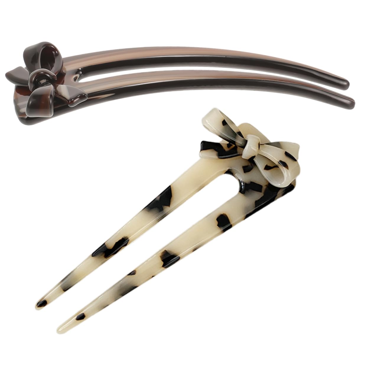 FOMIYES 10stücke U-förmige Haarnadeln Mit Dekorativem Schleifen-design Eleganter Haarschmuck Für Damen Für Hochsteckfrisuren Und Besondere Anlässe