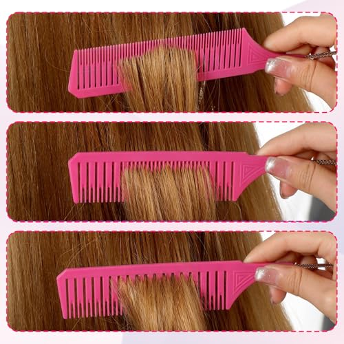 Combo de 3 Peines para Mechas con Cola Larga Acero Inoxidable miniatura 7