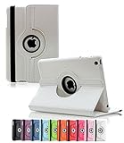 ShopNY Case - Apple iPad Air Case - 360 Degree Rotating Stand Case Cover with Auto Sleep / Wake Feature for iPad Air / iPad 5 (5th Generation) (White)