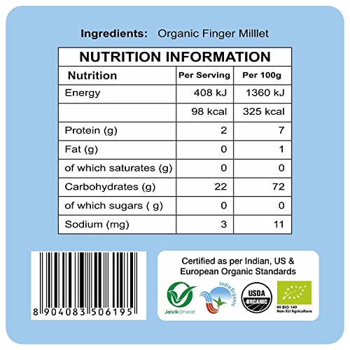 Image of 24 Mantra Organic Ragi Flour, 1kg