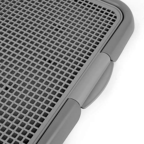 Mesh Training Toilet Potty Tray for Puppy and Small Size Dog 20.3 x 16.3 x 1.2 inch (Gray+Gray) - Image 4