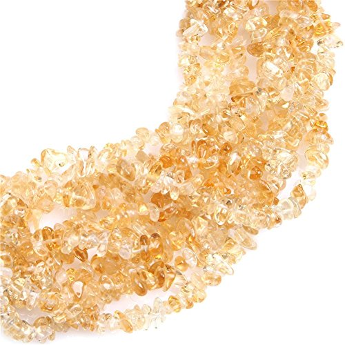 Image of 5-8mm Citrine Crystal Chips Natural Chip Stone Beads for Jewelry Making