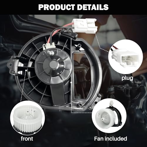 Image of 700293 AC Heater Blower Motor Front Fit for Chrysler 200 2015 2016 2017 Sedan ,Compatible with Jeep Cherokee 2014-2023 Sport Utility 75038, 68223053AC, BM10032C, PM4097