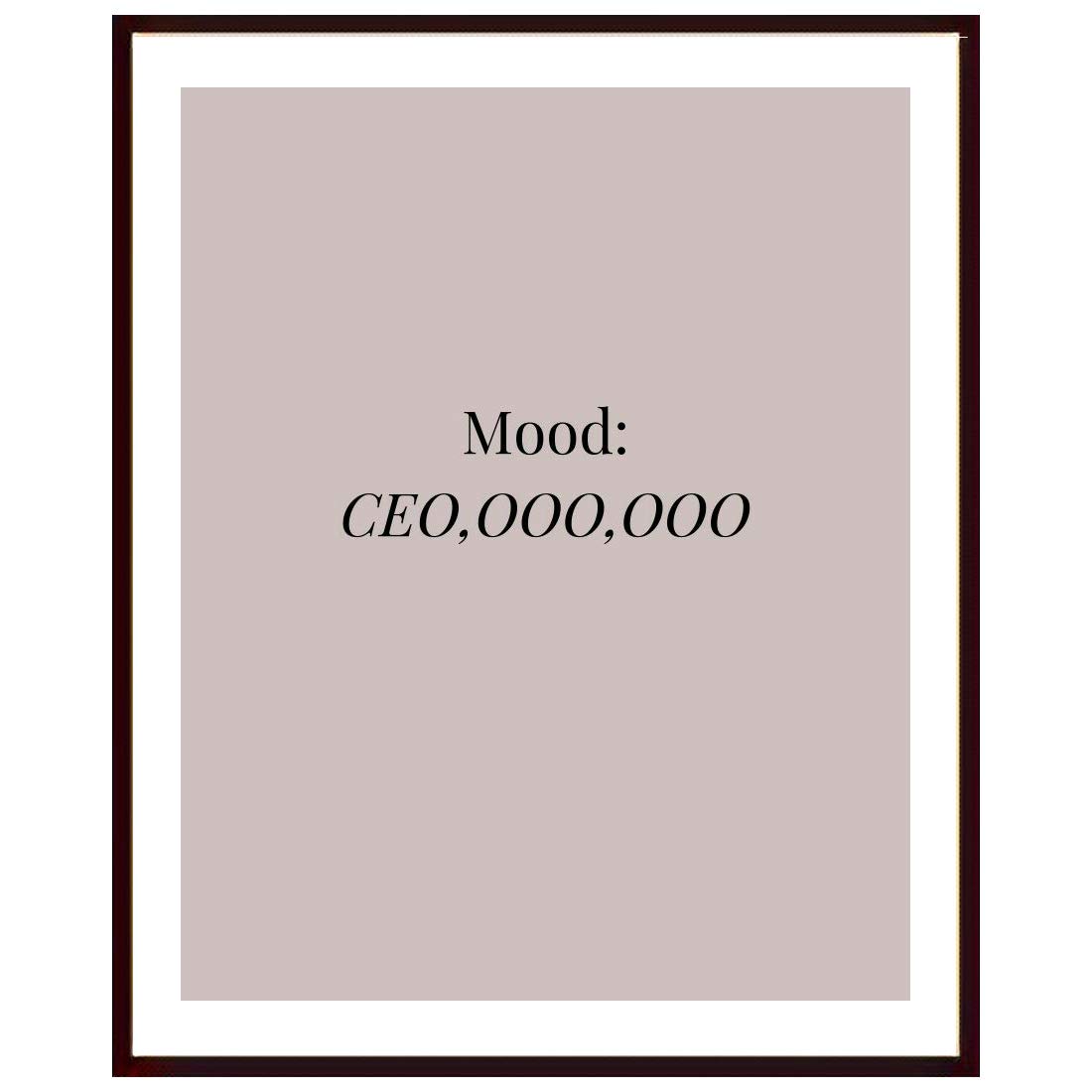 Art Mood Quotes Photo frame | Matt Finished Print | Synthetic Wood frame without Glass | Frame for Living Room, Kitchen,Office,Restaurant Decoration | Gifting Purpose | Size(12x14)