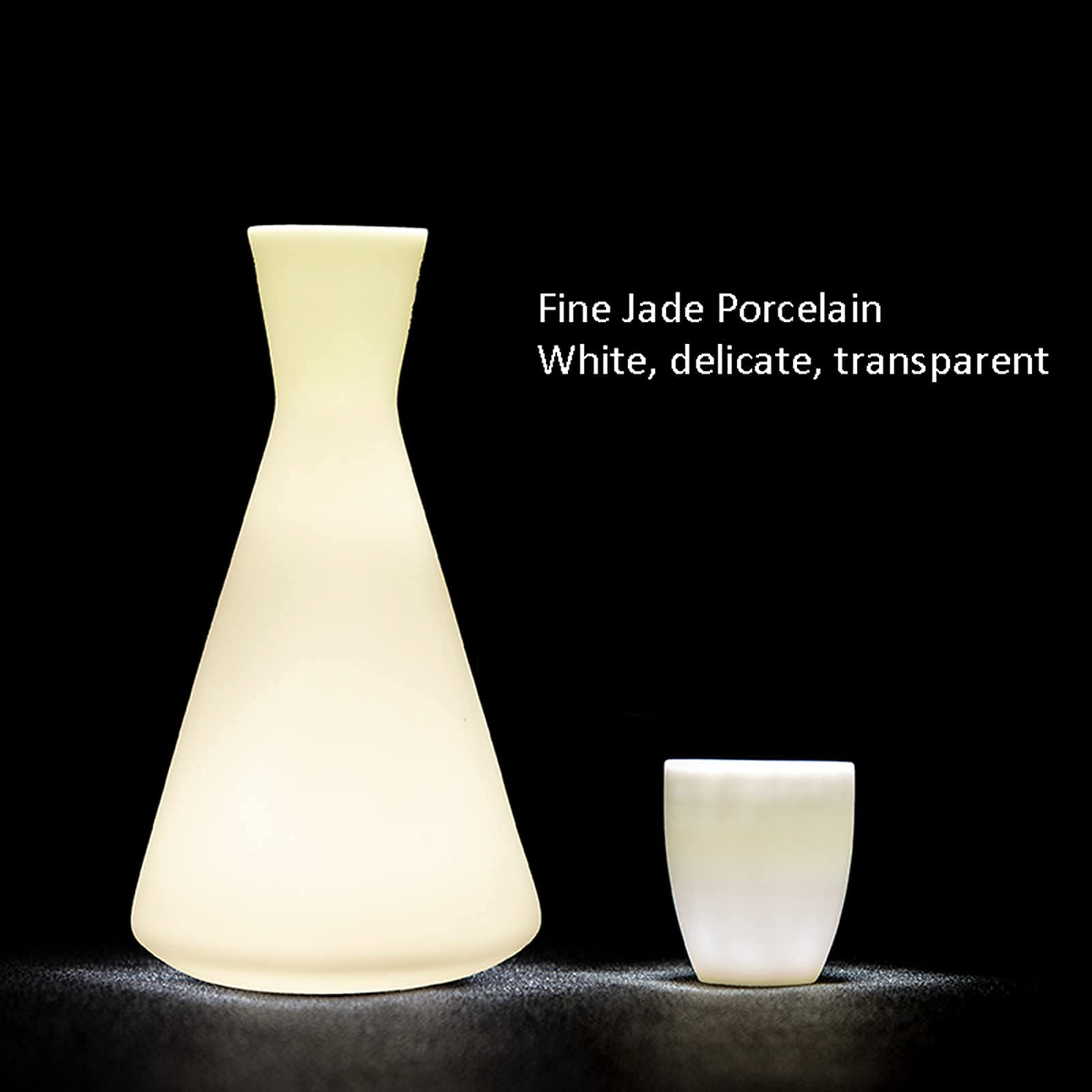 Juego de Sake japonés con Cuenco Calentador, Tazas y Bandeja para Sake, Jarra para Servir, Porcelana, artesanías de cerámica