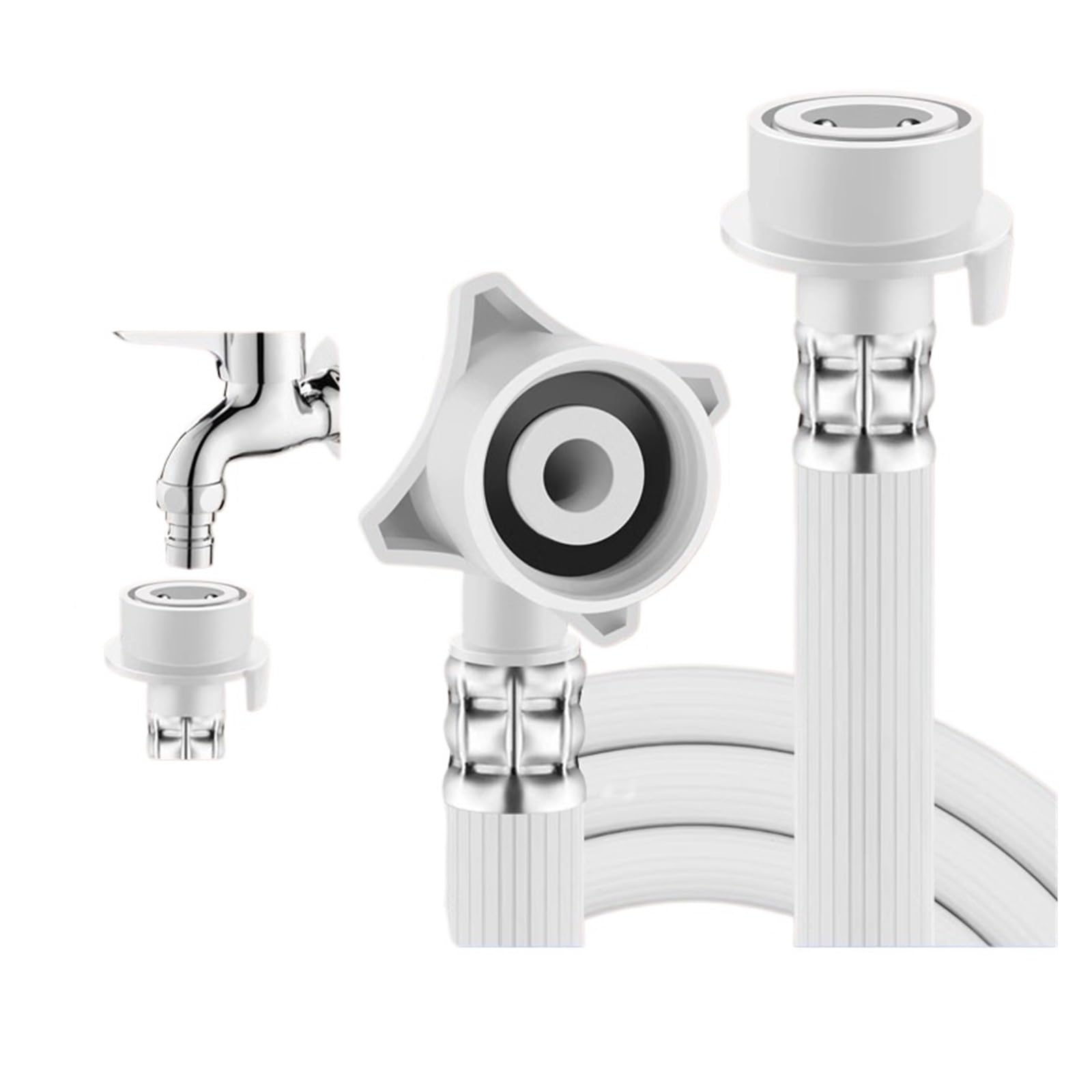 Compatibile Con LG, Tubo Flessibile For Lavatrice, Connettore For Tubo Di Prolunga Di Ingresso Dell'acqua Universale Automatico, Tubo Di Scarico(9m)