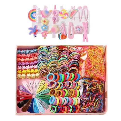 794 Pièces Élastique Cheveux Colorés, Barrettes et Barettes Cheveux Femme et Fille, Pinces...