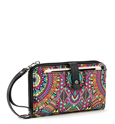 Image of Sakroots Smartphone Crossbody Purse - Women's Cellphone Bag & Wallet For Everyday - Convertible Wristlet With Zipper