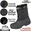 Groundwork LS132 Womens Muckers Mukker Stable Winter Waterproof Lined Snow Boots Thermal Fur Fleece Lined Shoe (6 UK, Black LS132, numeric_6) #3