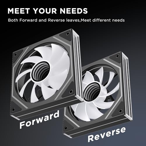 Image of Prism4 Ultra X3 120mm PC ARGB Computer Case Fans|Infinity Mirror|Daisy-Chain|4 PIN PWM 1850RPM(Black Reverse Triple Pack)