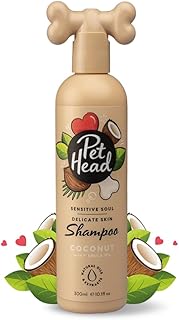 Pet Head Sensitive Soul Hundeshampoo | Kokosnussduft | Pflegt und Beruhigt Empfindliche Haut | pH-Neutral | Vegan & Tierversuchsfrei | Sanfte Formel für Hunde und Welpen | 300ml product image