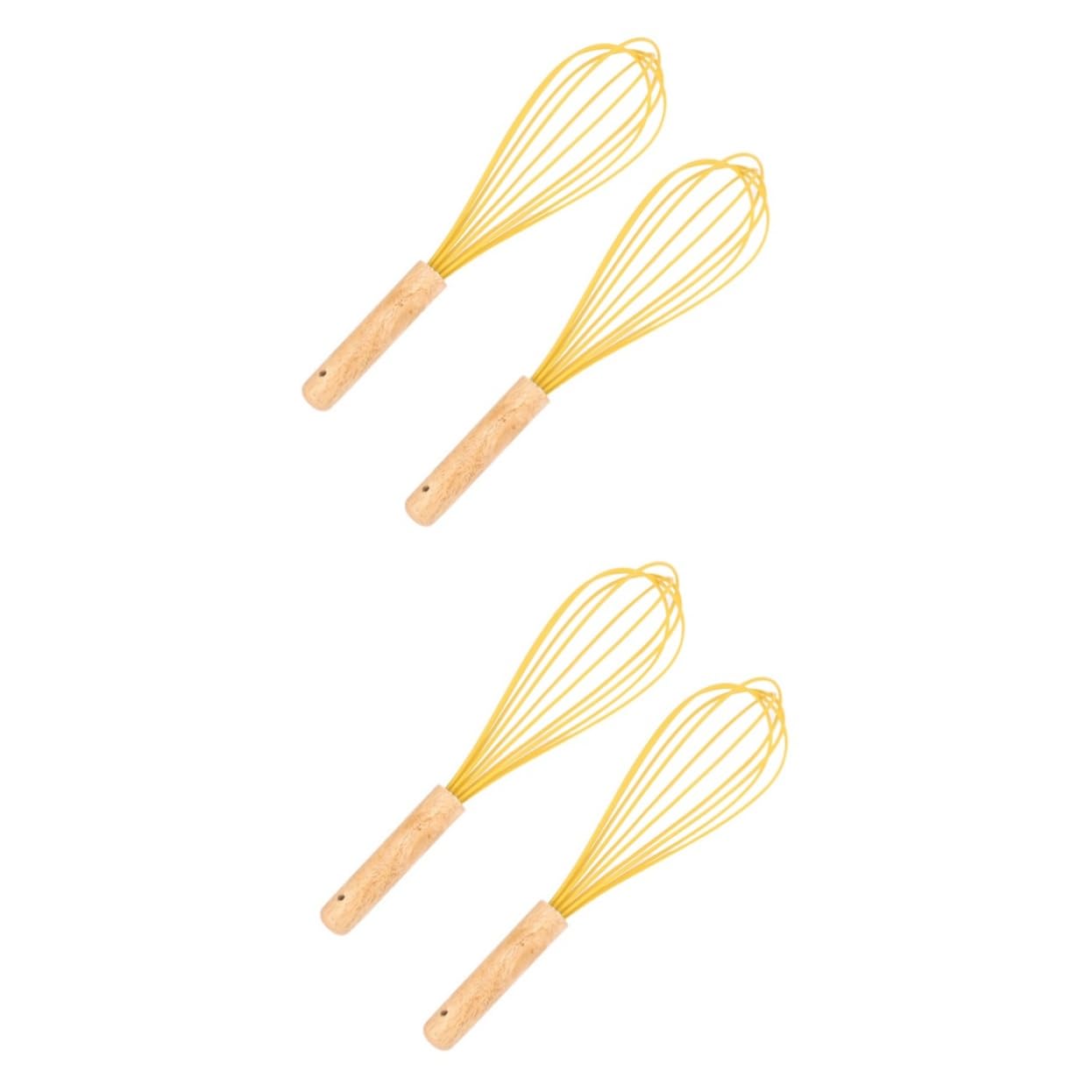 DECHOUS Sets Silicone Egg Beater Manual Hand Mixer Professional Grade Whisk for Baking Cooking and Sauces Easy to Clean Pcs