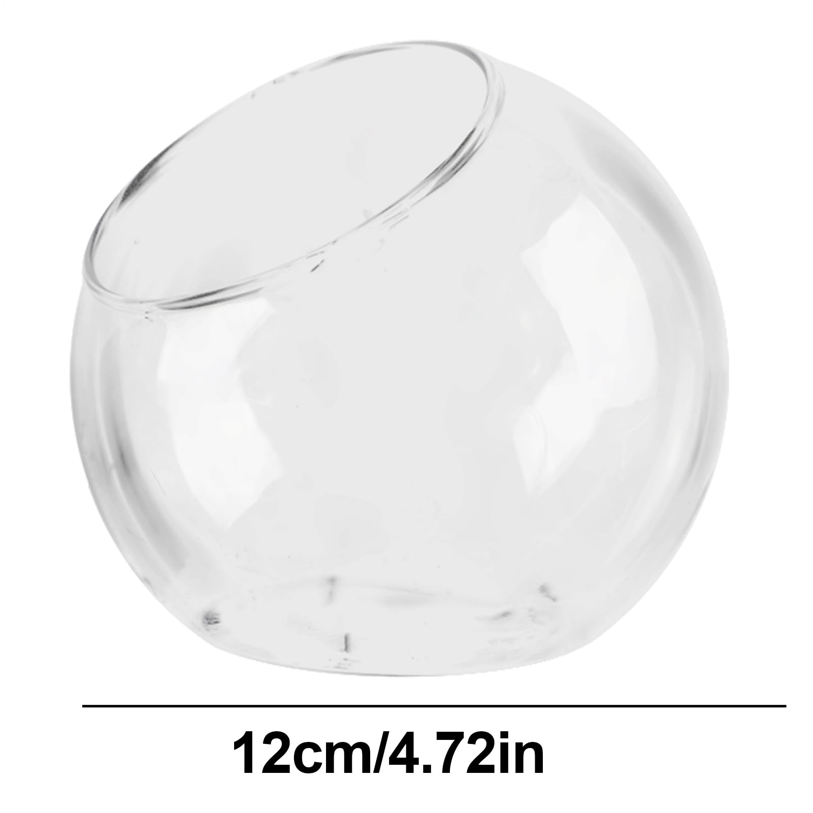 Terrarium de en Verre,Terrarium de,Récipient de Terrarium en Verre Rond | Pot de Fleurs pour, conteneur de à Air, pièce maîtresse d'affichage de décoration de Maison en Verre pour Miniature succulen