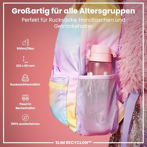 Ion8 Trinkflasche 500 ml, Auslaufsicher und BPA-frei