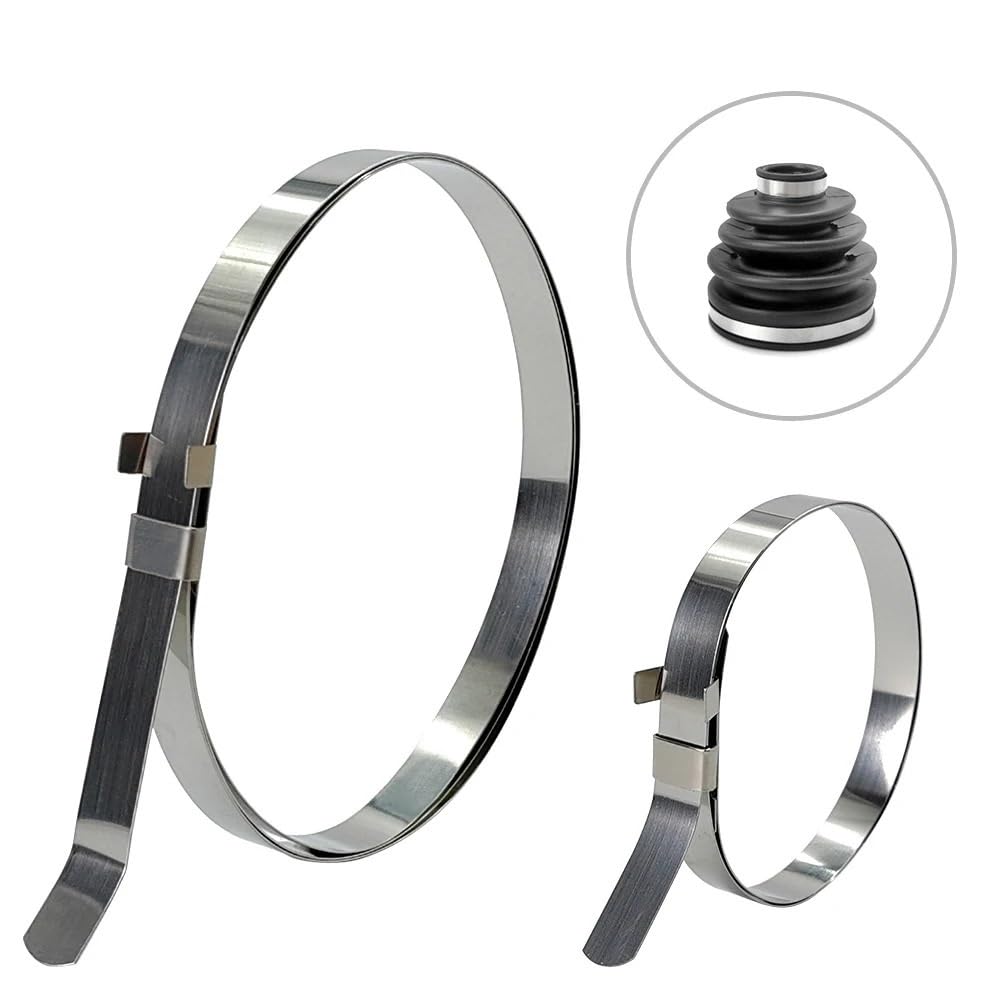 Cuffia giunto omocinetico Kit giunti Kit di morsetti a crimpare per giunto omocinetico universale da 10/20 pezzi, fascette per auto, fascetta 5/10-corta, 5/10-grande(10set-20pcs)