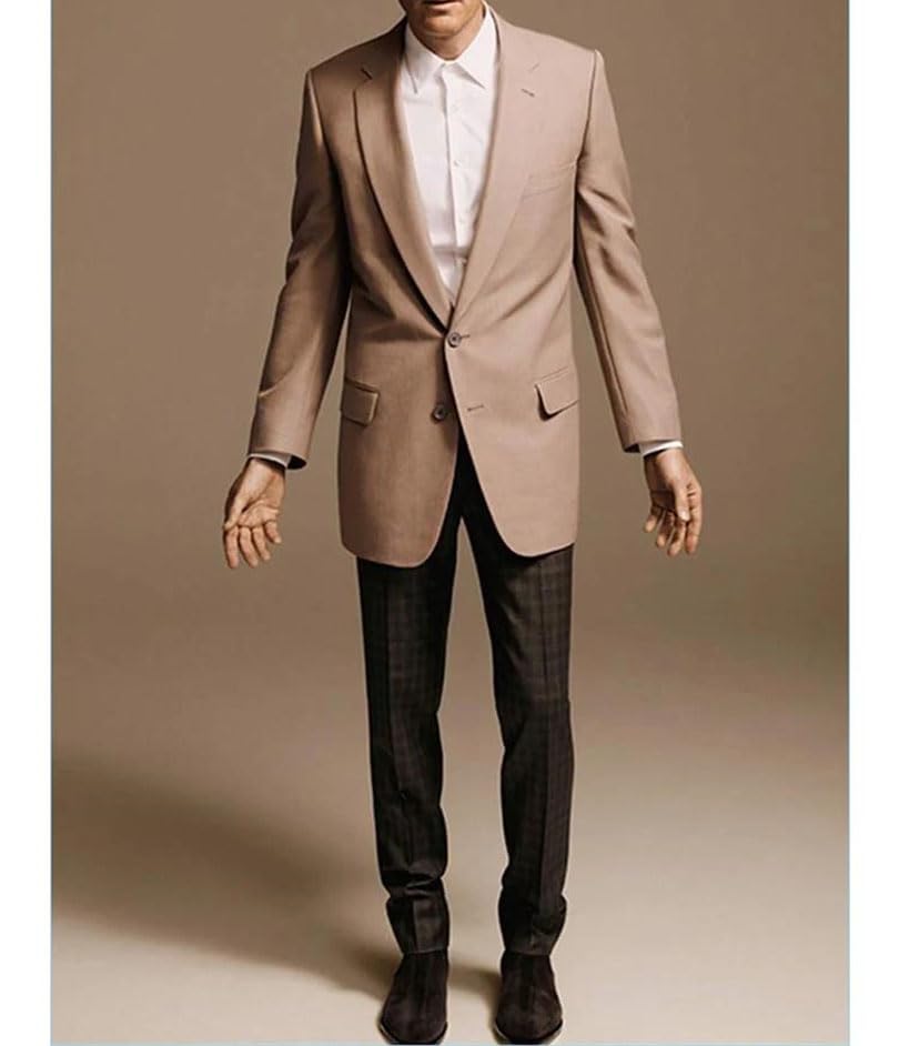 Men's Leisure Blazer - Notch Lapel Daily | Casual Wedding3