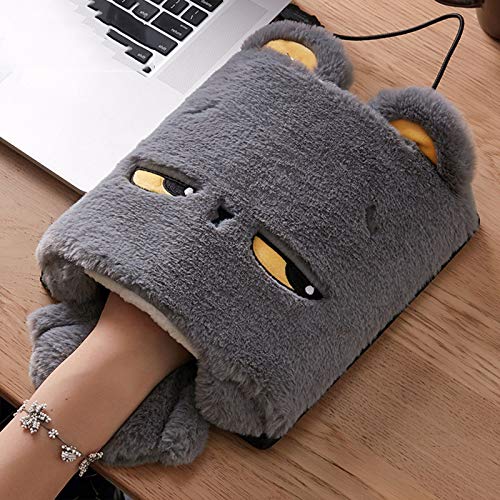 Preisvergleich Produktbild Tyfiner Handbeheizte Winter-Mauspad Warme Maushülle mit Handgelenkschutz Mini-USB-beheizte Mauspad-Maus Handwärmer für Home Office Uesed,002,5V