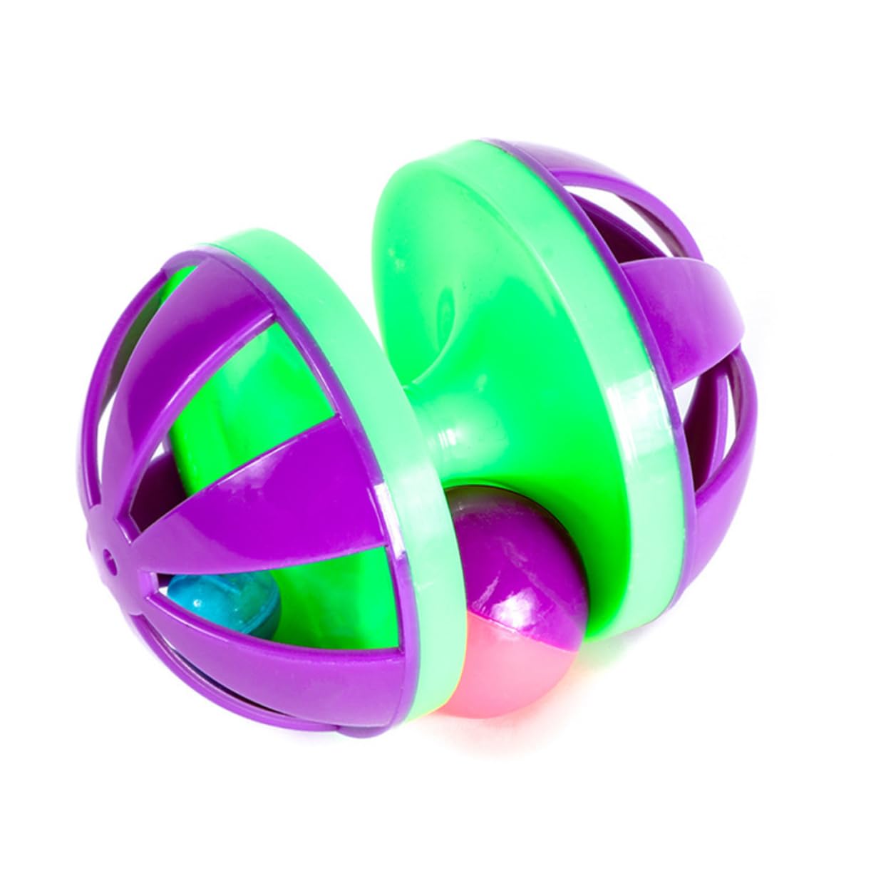 BESTonZON 4pcs Cat Ball Creative Interactive Plastic Balls for Cats Durable Pet Supplies Design for Engaging Playtime Bonding with Your Feline Friend Random Color