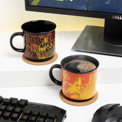 Paladone Fortnite Peely y Fishstick Taza térmica de cerámica de 350 ml con licencia oficial para bebidas calientes, idea de regalo para jugadores, niños, niñas, hombres y mujeres