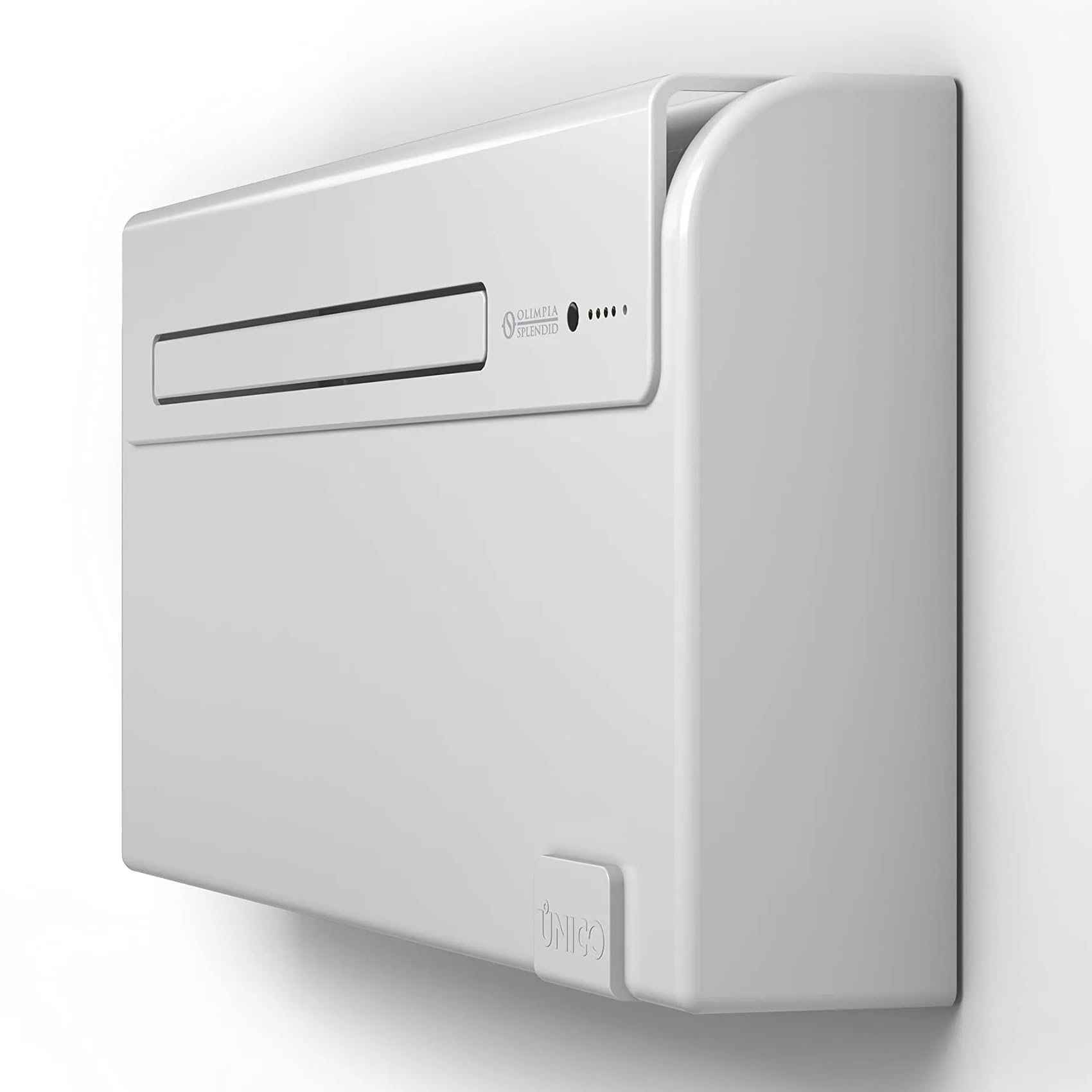 Olimpia Splendid Unico Air HP EFA, Climatiseur Mural Sans Groupe Extérieur | Conditionneur d'Air 02595, Chaud/Froid, Design Slim 16 Cm, Silent System, Télécommande