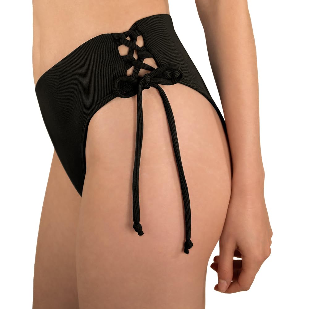 MYLILY | Braguitas menstruales Acanalado | Bikini Menstrual Mujer baño | Bikini Menstrual niña con cordón | Braguita Menstrual Mujer baño Flujo abundante