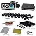 ELSNU Backup Parktronic System Car Auto Vehicle Reverse with 8 Parking Sensors kit Distance Detection LCD Distance Display Sound Warning …