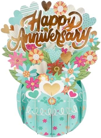 Happy 50th Wedding Anniversary Greeting Card for Him Him Large 3D 50 Years Together Gift for Wife, Best Ten Years Married Gift Idea for Him Her image 5