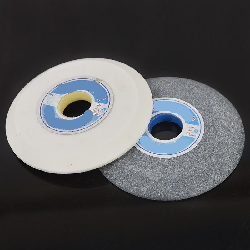 Double Single Beveled Edge Grinding Wheel, Big Abrasive Disc for Saw Blade Serrated Band Grit 46~120 1pcs(D-W-250x18x32 G60)