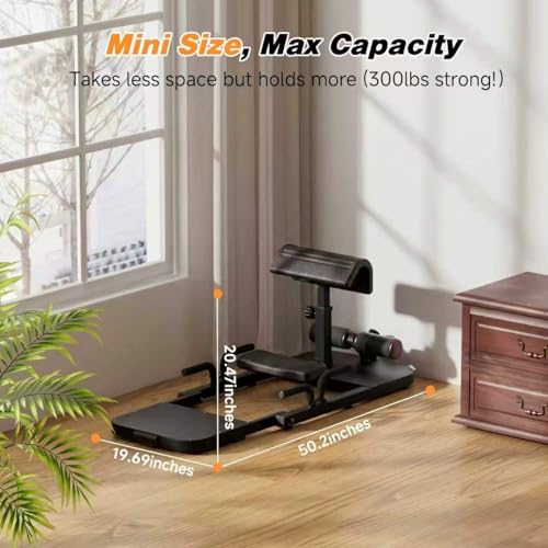 Image of seanleecore Hip Thrust & Squat Machine for Home - Multi-Function Glute Builder, Leg & Core Strengthening Equipment - Adjustable Sissy Squat, Hip Thrusts, Squat Assist Machine for Home Gym
