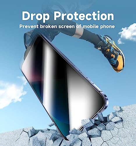 Magic John DT-IPH13-PRV 2 Pack For Iphone 13/13Pro/14 6.1 Inch Privacy Glass Screen Protector thumb #2