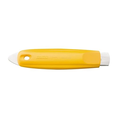 Miniatura 2 de 1086095Olfa SK-9self-retracting cuchillo de seguridad con cinta slitter, 0.75" Profundidad de corte, amarillo