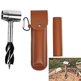 【Hochwertiges Design】:Hergestellt aus dickwandigem Edelstahl, der gebaut ist, um ein Leben lang zu halten. Es ist robust und langlebig, ein perfektes Werkzeug für jeden Outdoorer, Bushcraft, Holzfäller oder Handwerker, etc.
