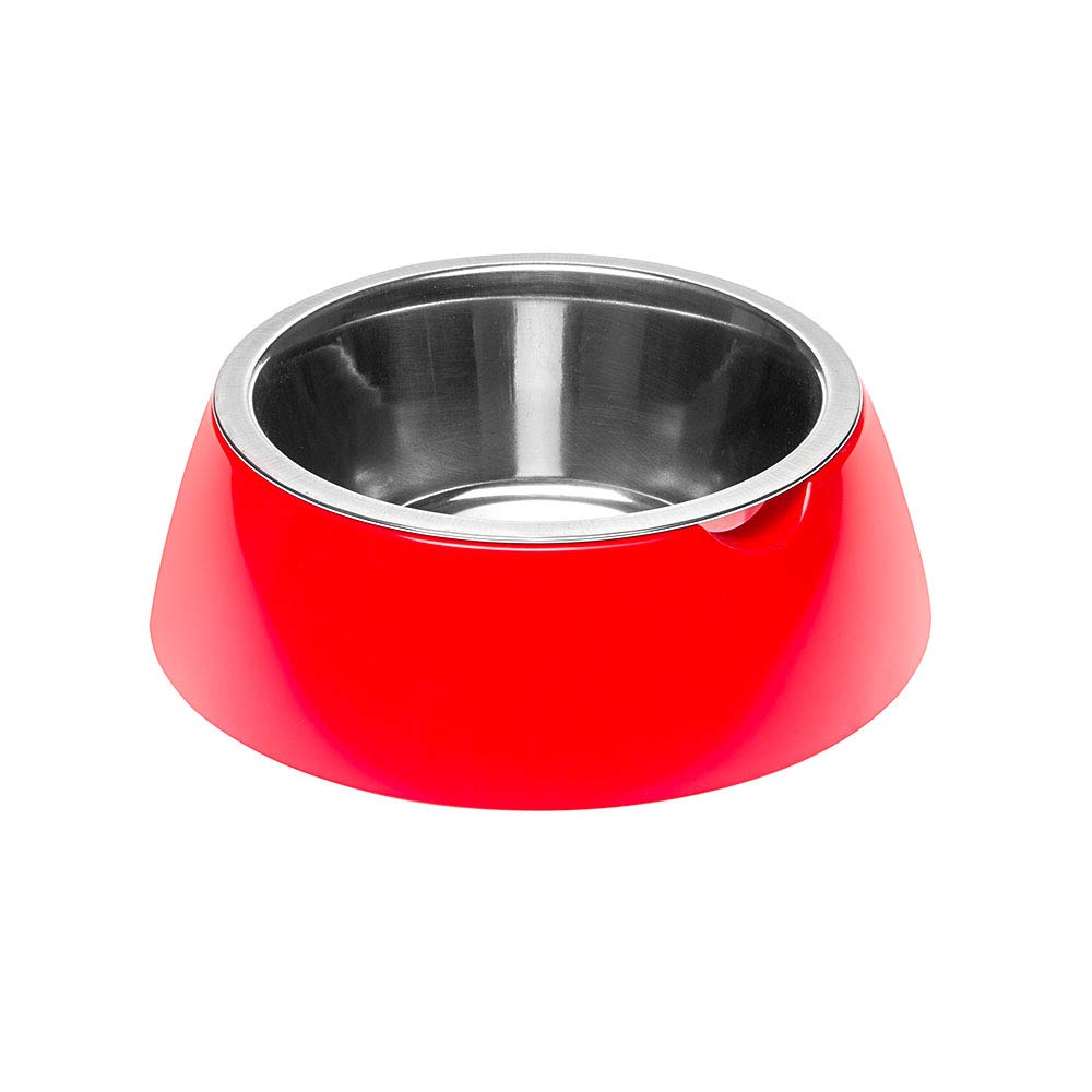 Ferplast Jolie Kedi ve Köpekler için Çelik Mama ve Su Kabı 500 Ml - Farmapets, Red