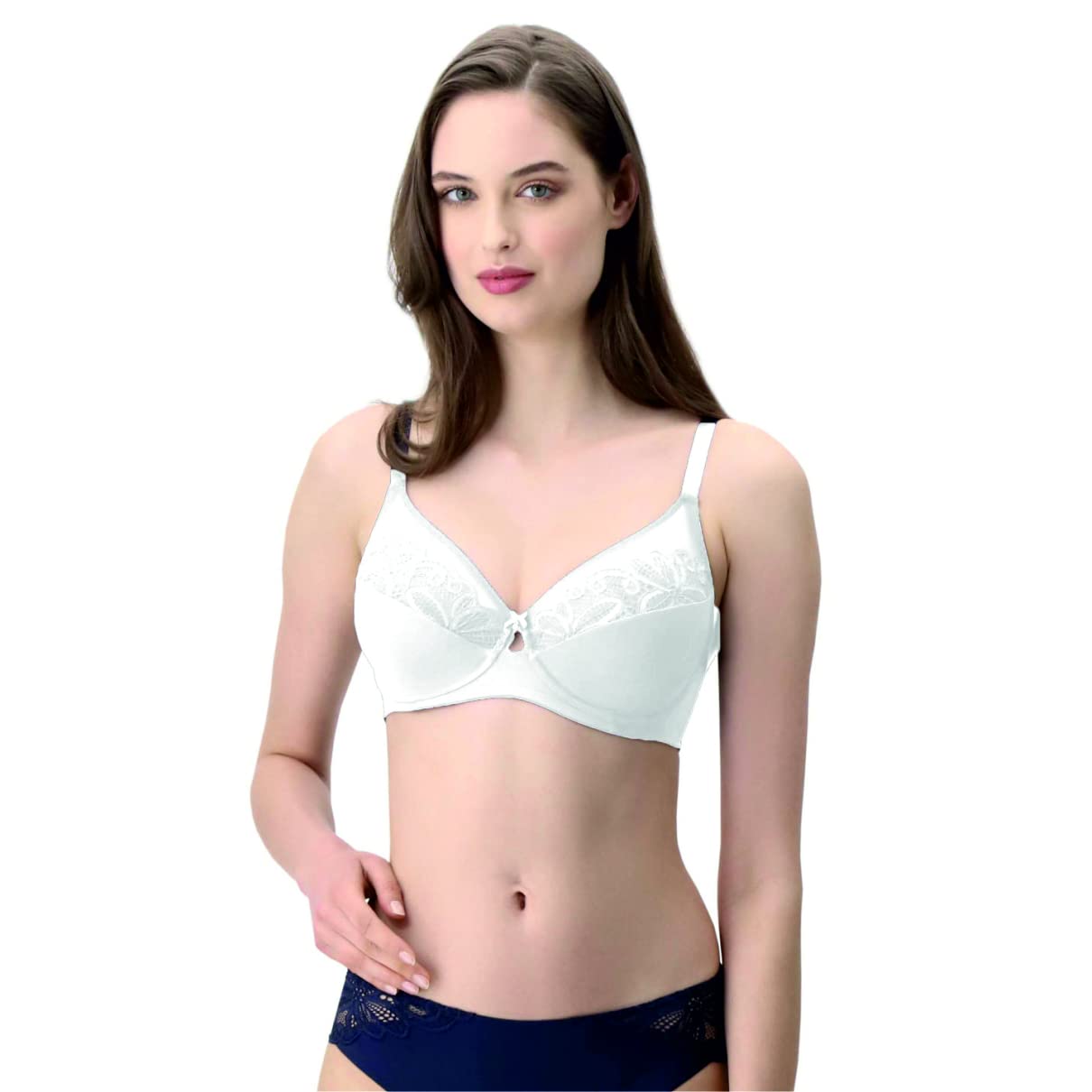 Lepel 1 Pezzo Reggiseno Donna 461 Allure Con Ferretto In Morbida Micrifibra - Coppa B - C - D, Bianco 6C - 4