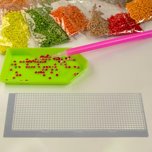 Regla de malla de acero inoxidable para pintura con gemas sin deformaciones 7