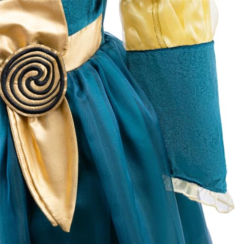 Disfraz para niñas vestido medieval princesa 2-12 años miniatura 4
