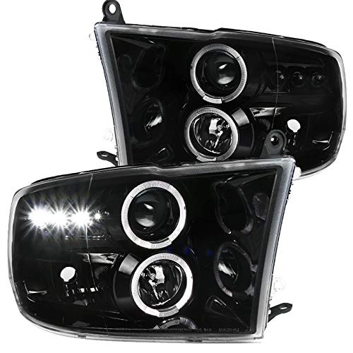 Spec-D Tuning for Dodge RAM 1500 2500 3500 Pickup Jet Black LED Dual