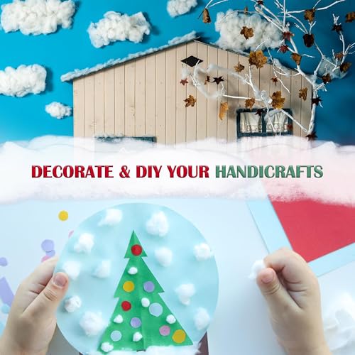 Fausse neige décorative douce et moelleuse pour manteau de cheminée - 7