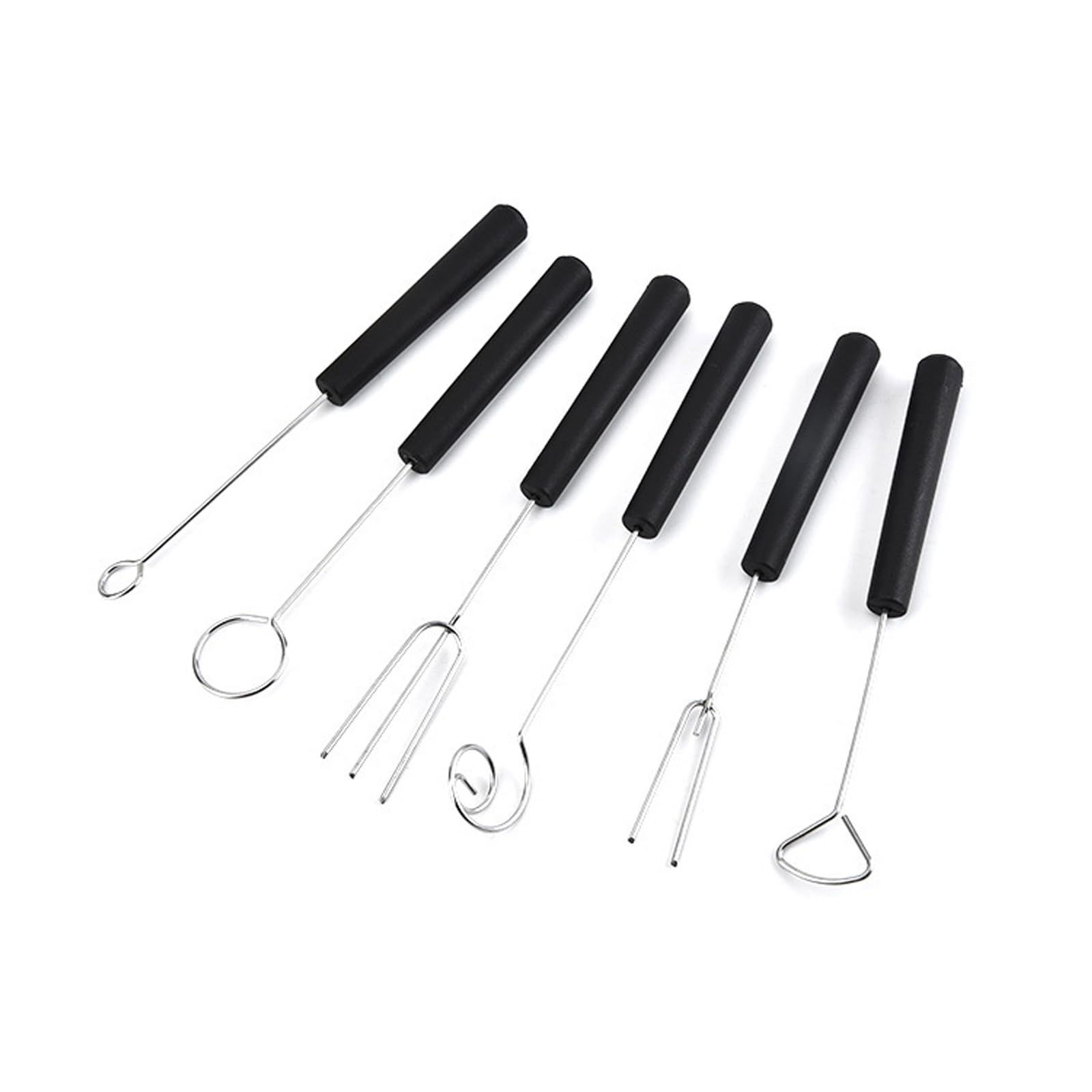 Osniyaw Multicolor 6-Piece Practical Fondue Fork Set Stainless Steel Dessert Tool For Chocolate, Cheese And Sweets, For Sharing Chocolate Fondue Forks