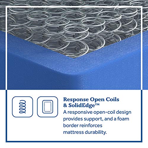 Sealy Essentials Spring Winter Green Faux Eurotop Soft Feel Mattress, Full #TOP6