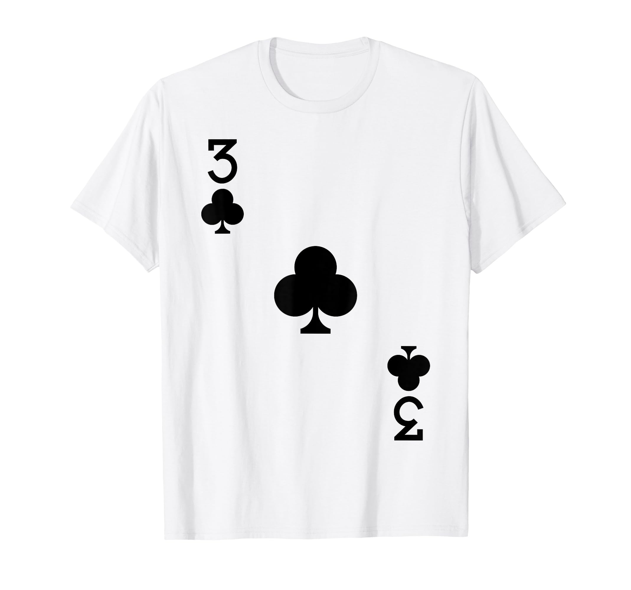 Three of Clubs Costume T-Shirt Halloween Deck of Cards T-Shirt