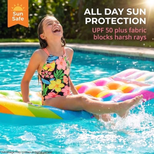 Image of Kanu Surf Girls Jasmine Beach Sport Halter One Piece Swimsuit