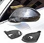 JC SPORTLINE Carbon Fiber Mirror Caps for Audi A7 S7 S Line RS7 Hatchback 4 Door 2011-2017 Side Mirror Covers Replacement Style Rear View Mirror Caps (with Side Lane Assist)