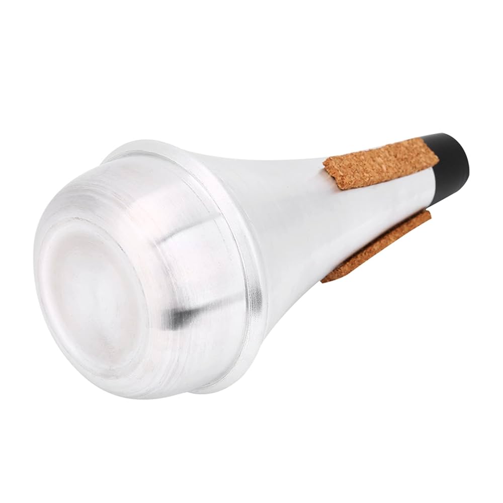 Aluminum Practice Trumpet Mute Straight With Wear-proof Cork Strip