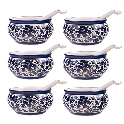 Craftghar Ceramic Soup Bowls Set of 6 Large