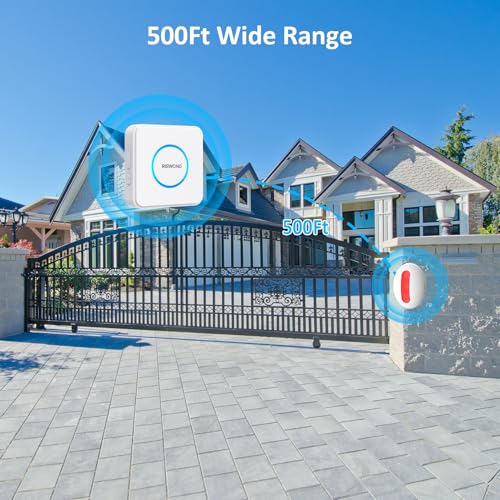 Image of Motion Sensor Door Chime, Wireless Motion Detector Alarm Indoor, Business Entry Alert Bell with Buzzer, Doorbell for Home /Garage Door /Store, USB /Battery Powered ,1 Receiver +3 Sensors